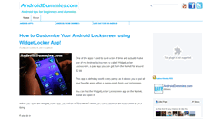 Desktop Screenshot of androiddummies.com